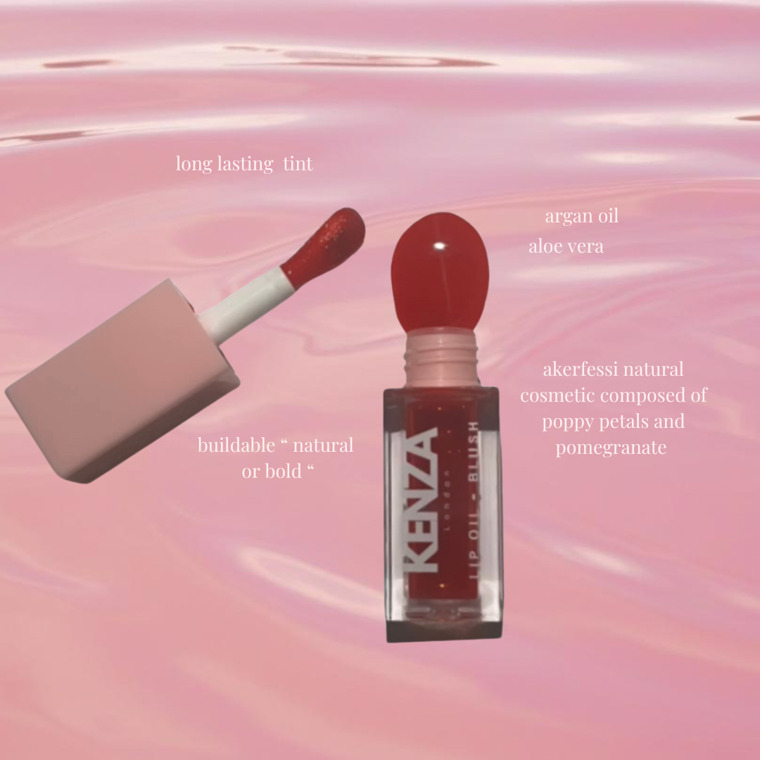 Akkerfessi lip oil - Blush - KENZA LONDON