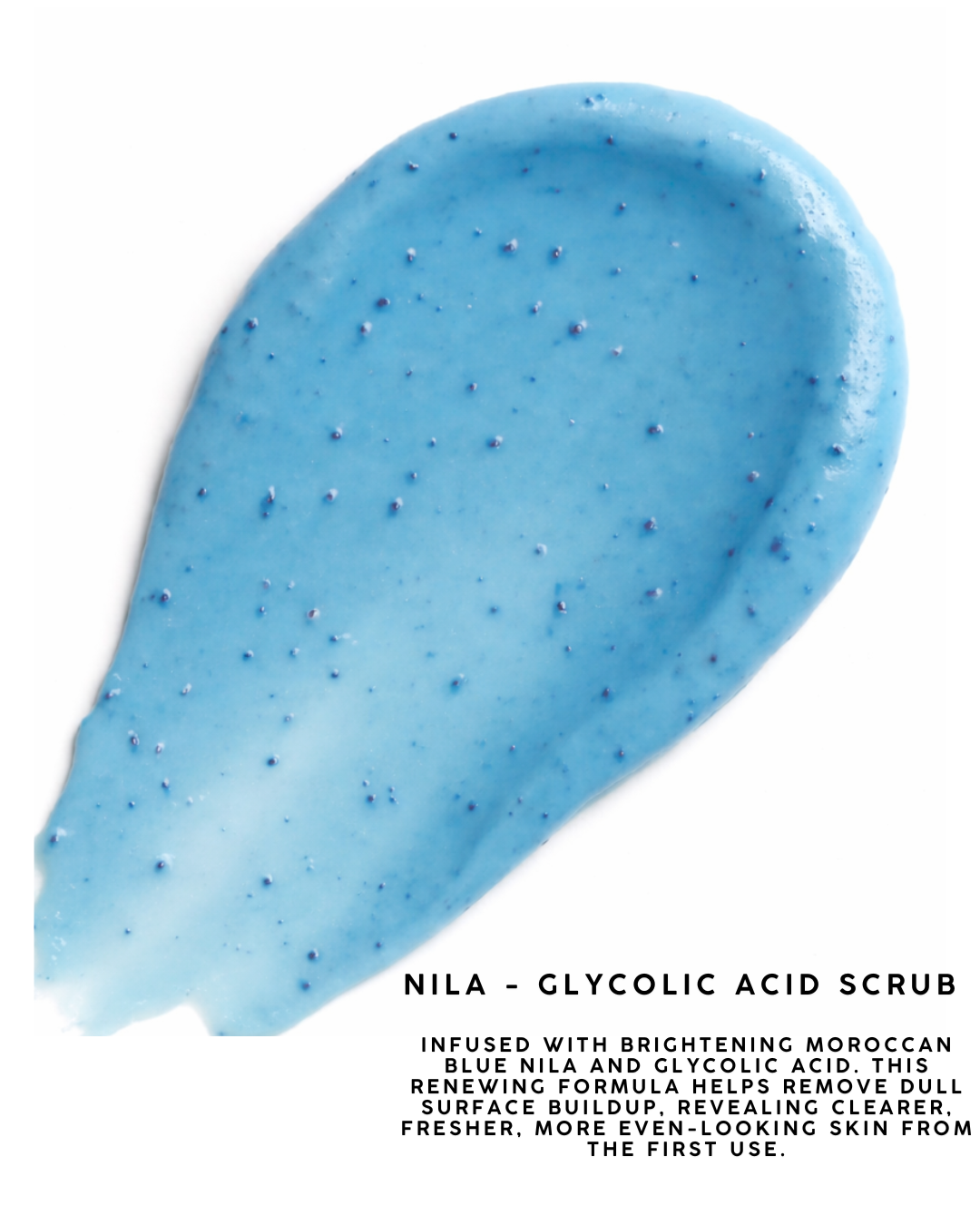NILA Brightening Scrub + Glycolic Acid - face & body Glow Renewal -