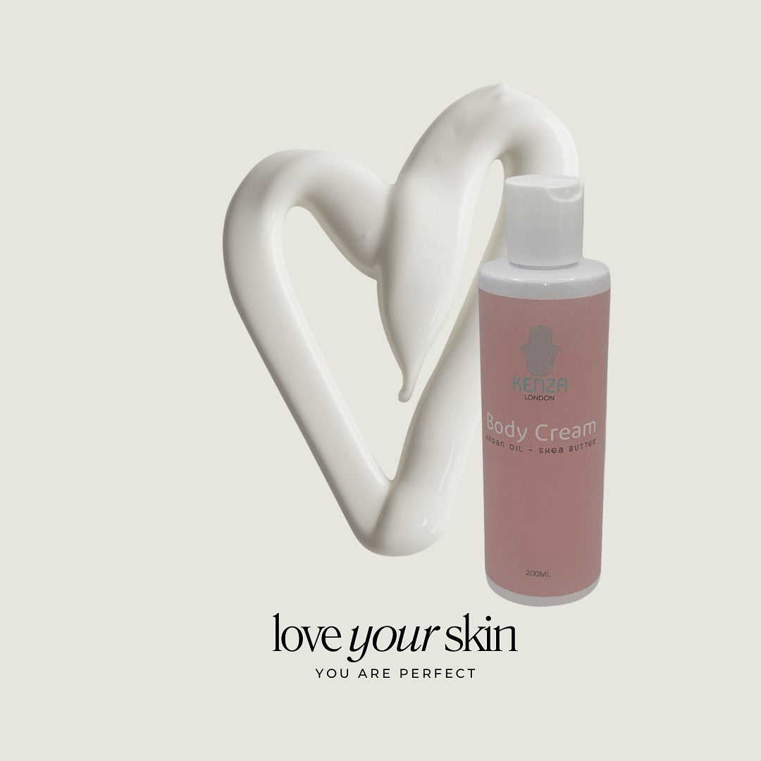 Argan Oil Body Cream with notes of Rose - KENZA LONDON